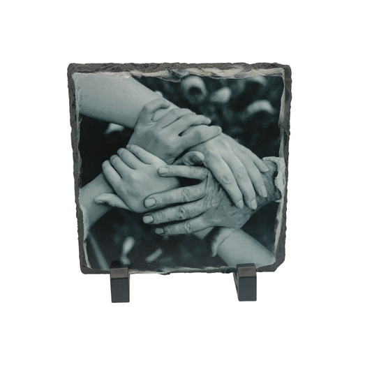 Photo Slate Square, Any Photo, Gloss 19 x 19 cm
