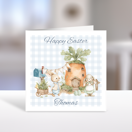 Happy Easter, Carrot House, Personalised