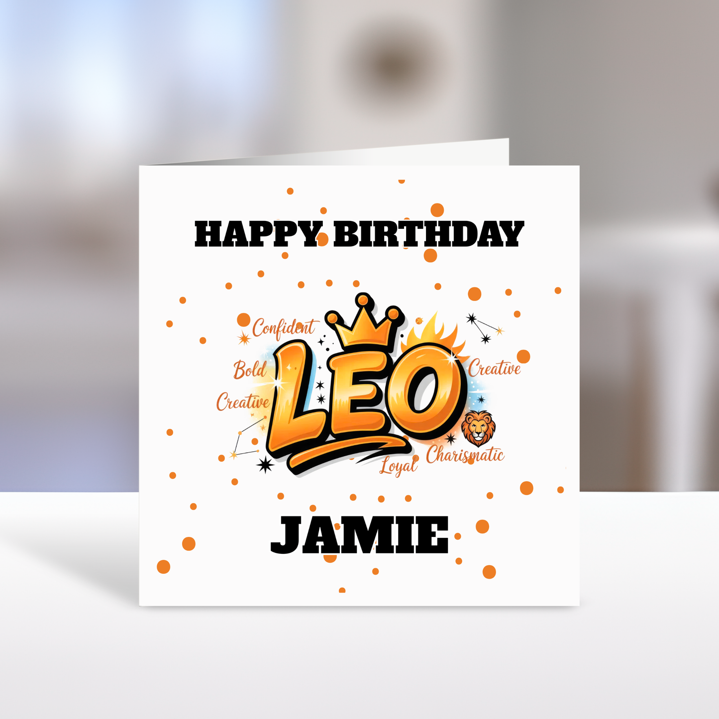 Zodiac Birthday Cards, 12 Star Sign, Personalised