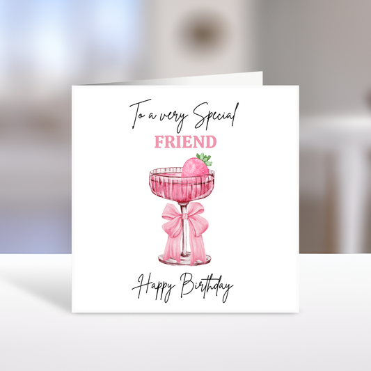 Happy Birthday Card - To a Special Friend/Mum/Daughter etc