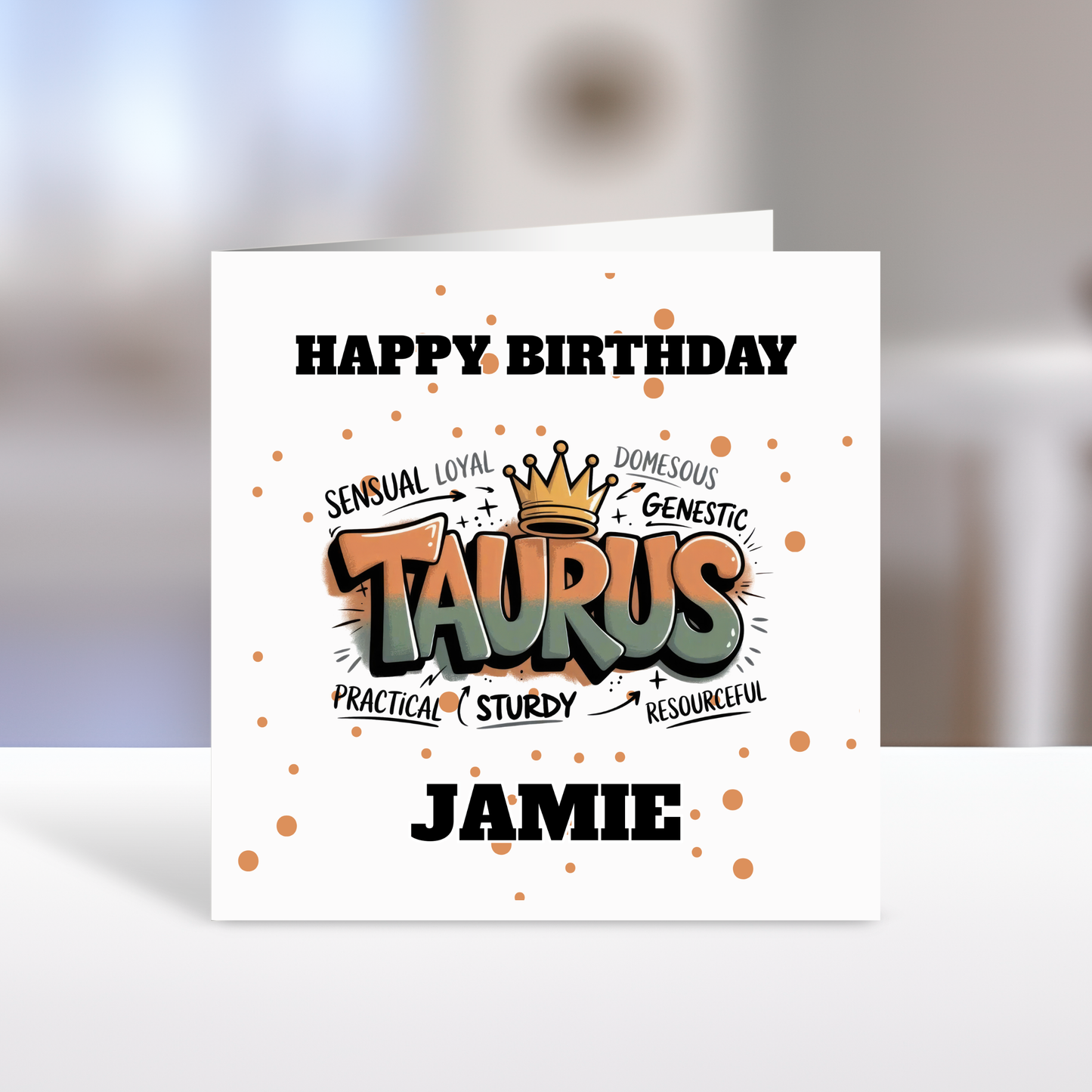 Zodiac Birthday Cards, 12 Star Sign, Personalised