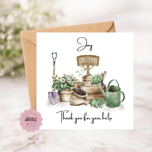 Thank You Card - Gardening - Thank you for your help