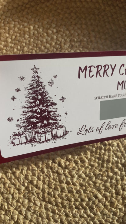 Foiled Ticket:  Christmas Tree, Reveal Sticker